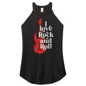 I Love Rock And Roll Women's Perfect Tri Rocker Tank