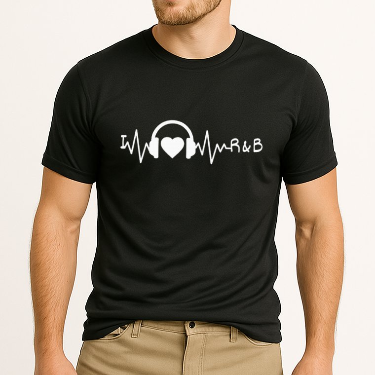 I Love R&B Heartbeat Rhythm And Blues Music 90S Rnb Cooling Performance Crew T-Shirt