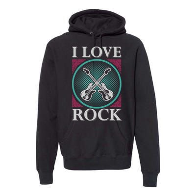 I Love Rock Premium Hoodie