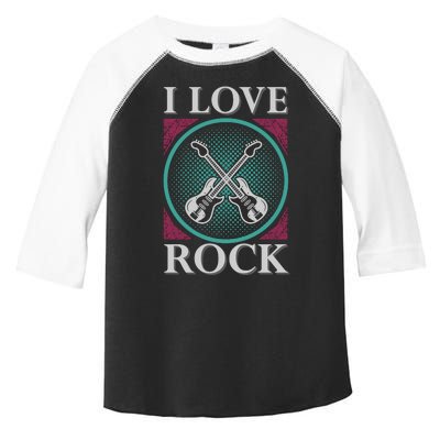 I Love Rock Toddler Fine Jersey T-Shirt