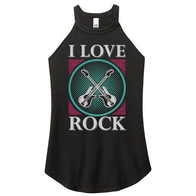 I Love Rock Women's Perfect Tri Rocker Tank