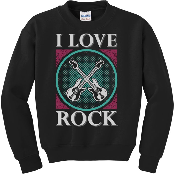 I Love Rock Kids Sweatshirt