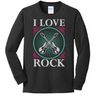 I Love Rock Kids Long Sleeve Shirt