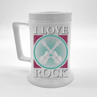 I Love Rock Beer Stein