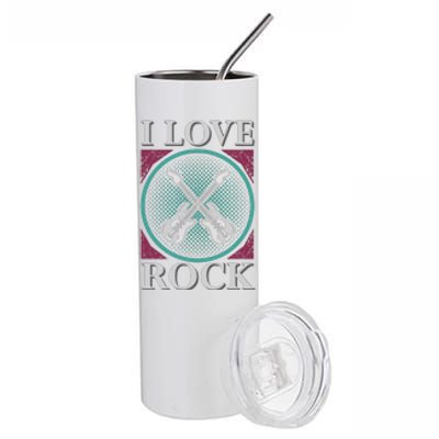 I Love Rock Stainless Steel Tumbler