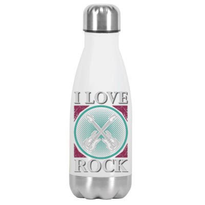 I Love Rock Stainless Steel Insulated Water Bottle