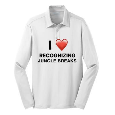 I Love Recognizing Jungle Breaks Silk Touch Performance Long Sleeve Polo