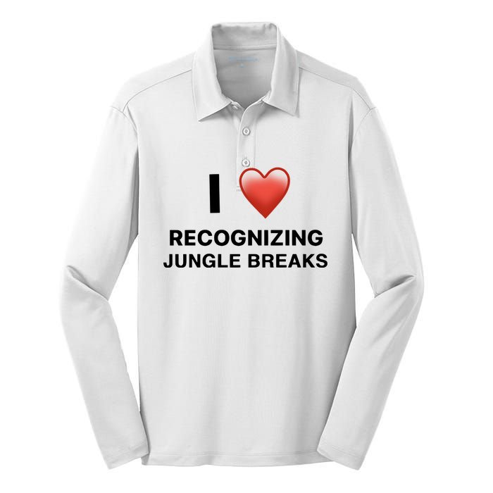 I Love Recognizing Jungle Breaks Silk Touch Performance Long Sleeve Polo