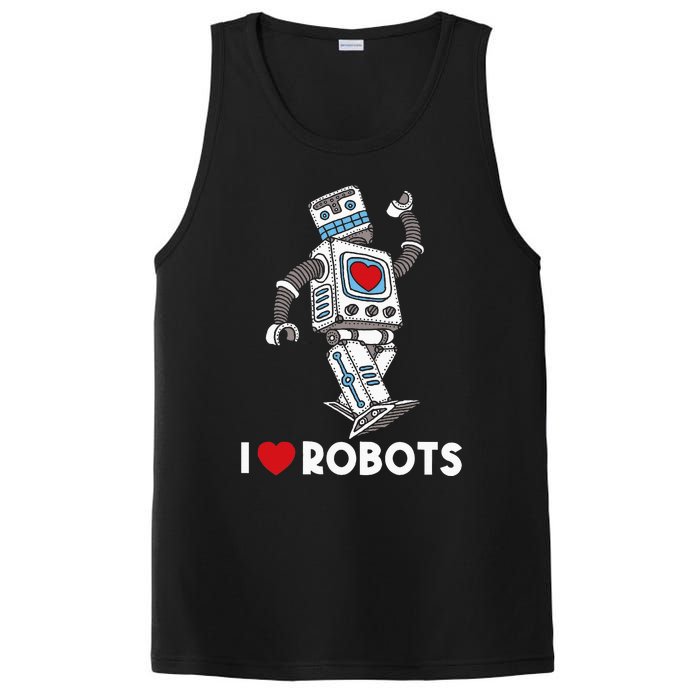 I Love Robots Robot Lover Robotics Engineer Engineering PosiCharge Competitor Tank