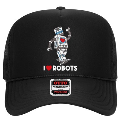 I Love Robots Robot Lover Robotics Engineer Engineering Trucker Hat