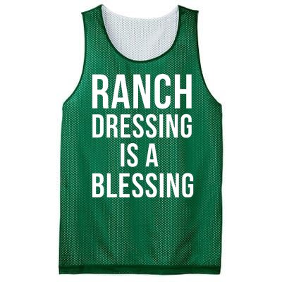 I Love Ranch Dressing Is A Blessing Mesh Reversible Basketball Jersey Tank