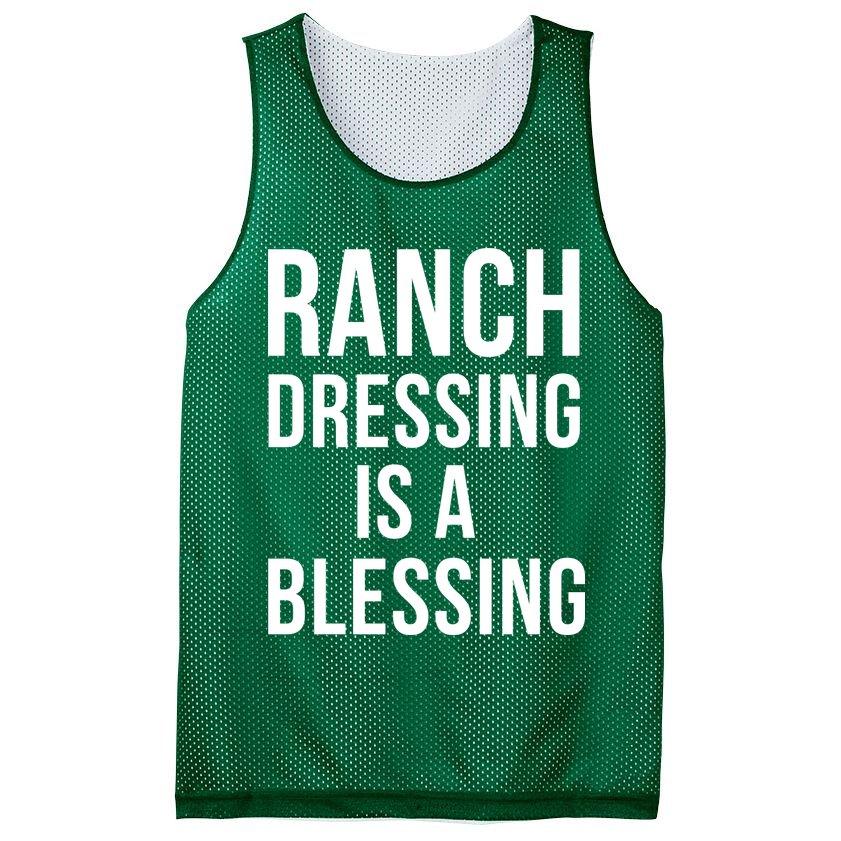 I Love Ranch Dressing Is A Blessing Mesh Reversible Basketball Jersey Tank