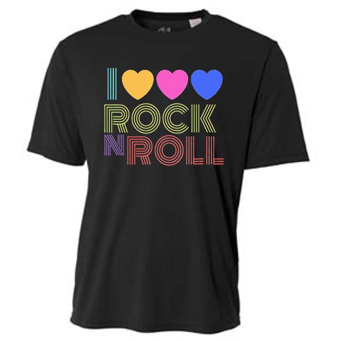 I Love Rock N Roll Music For Fans Young Cooling Performance Crew T-Shirt