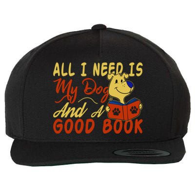 I Love Reading All I Need Is My Dog And A Good Book Cute Gift Wool Snapback Cap