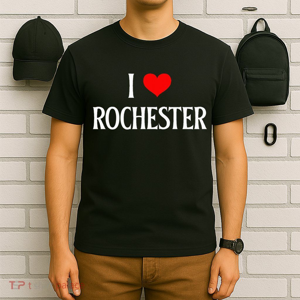 I Love Rochester I Heart Rochester Holiday Travel Souvenir T-Shirt