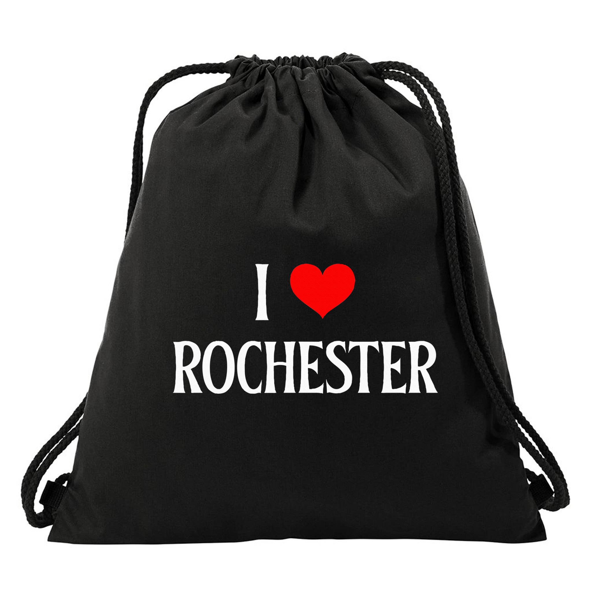 I Love Rochester I Heart Rochester Holiday Travel Souvenir Drawstring Bag