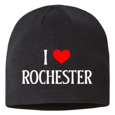 I Love Rochester I Heart Rochester Holiday Travel Souvenir Sustainable Beanie