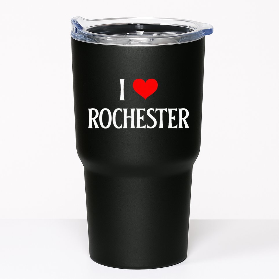 I Love Rochester I Heart Rochester Holiday Travel Souvenir Tumbler