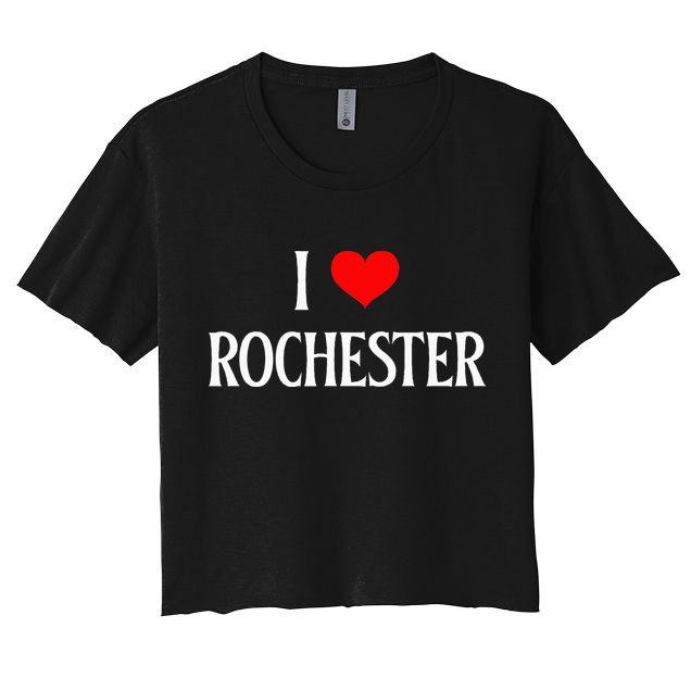I Love Rochester I Heart Rochester Holiday Travel Souvenir Crop Top