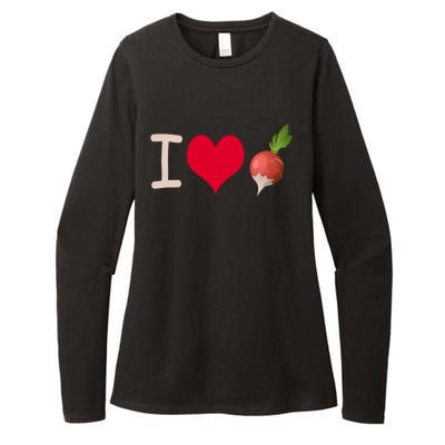 I Love Radish Radishes Gift Womens CVC Long Sleeve Shirt