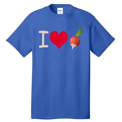 I Love Radish Radishes Gift Tall T-Shirt