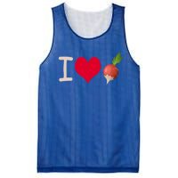 I Love Radish Radishes Gift Mesh Reversible Basketball Jersey Tank