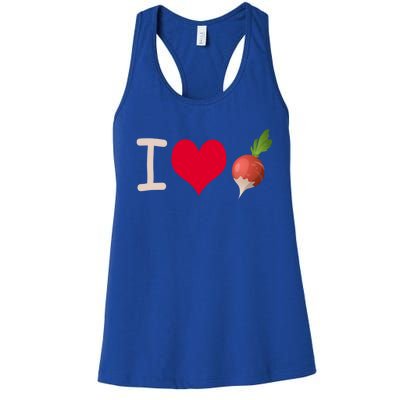 I Love Radish Radishes Gift Women's Racerback Tank