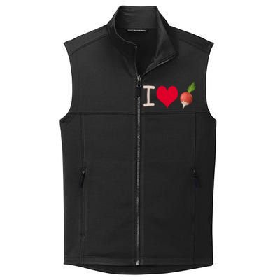 I Love Radish Radishes Gift Collective Smooth Fleece Vest