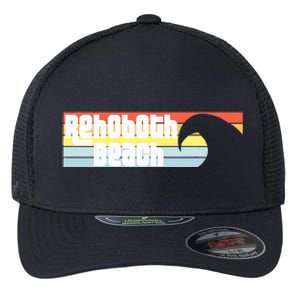 I Love Rehoboth Beach Delaware De Atlantic Wave Flexfit Unipanel Trucker Cap