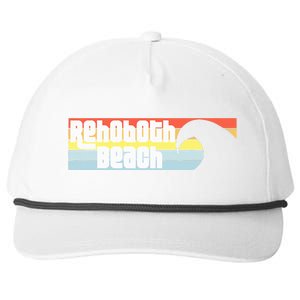 I Love Rehoboth Beach Delaware De Atlantic Wave Snapback Five-Panel Rope Hat