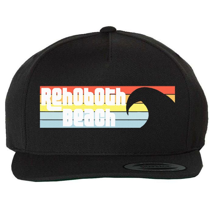 I Love Rehoboth Beach Delaware De Atlantic Wave Wool Snapback Cap