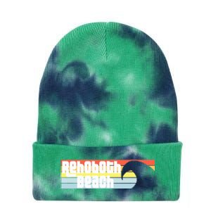 I Love Rehoboth Beach Delaware De Atlantic Wave Tie Dye 12in Knit Beanie