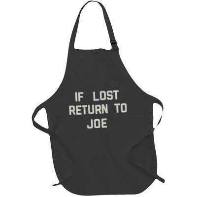 If Lost Return To Joe Full-Length Apron With Pockets