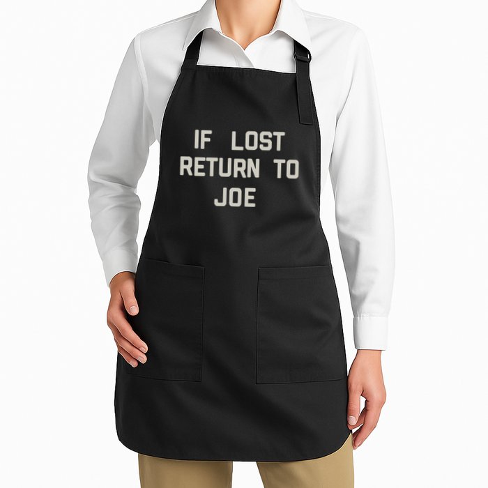 If Lost Return To Joe Apron