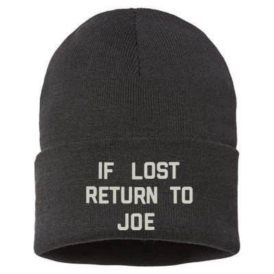 If Lost Return To Joe Sustainable Knit Beanie