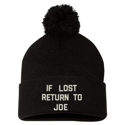 If Lost Return To Joe Pom Pom 12in Knit Beanie