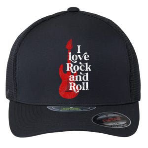 I Love Rock And Roll Flexfit Unipanel Trucker Cap