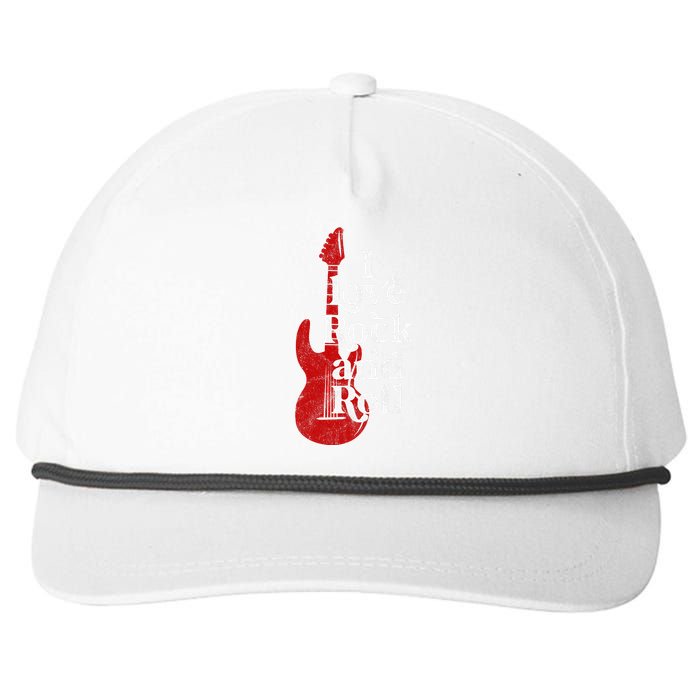 I Love Rock And Roll Snapback Five-Panel Rope Hat