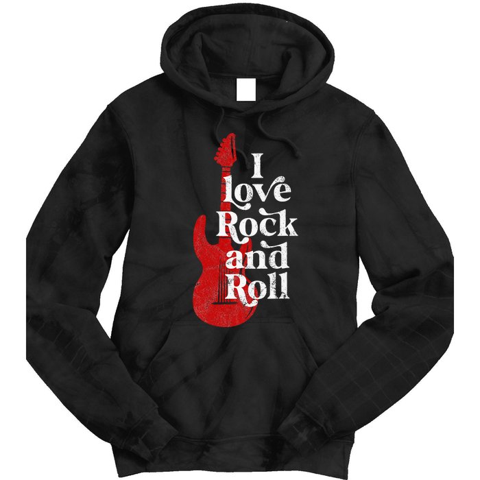 I Love Rock And Roll Tie Dye Hoodie