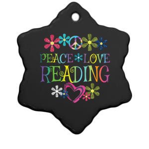 I Love Reading Shirt Book Lovers Gift Reading Club Ceramic Star Ornament