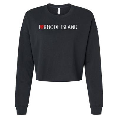 I Love Rhode Island Cropped Pullover Crew