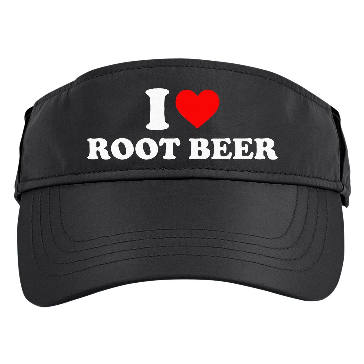 i love root beer root beer Adult Drive Performance Visor