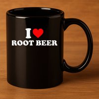 i love root beer root beer 11oz C Handle Ceramic Mug