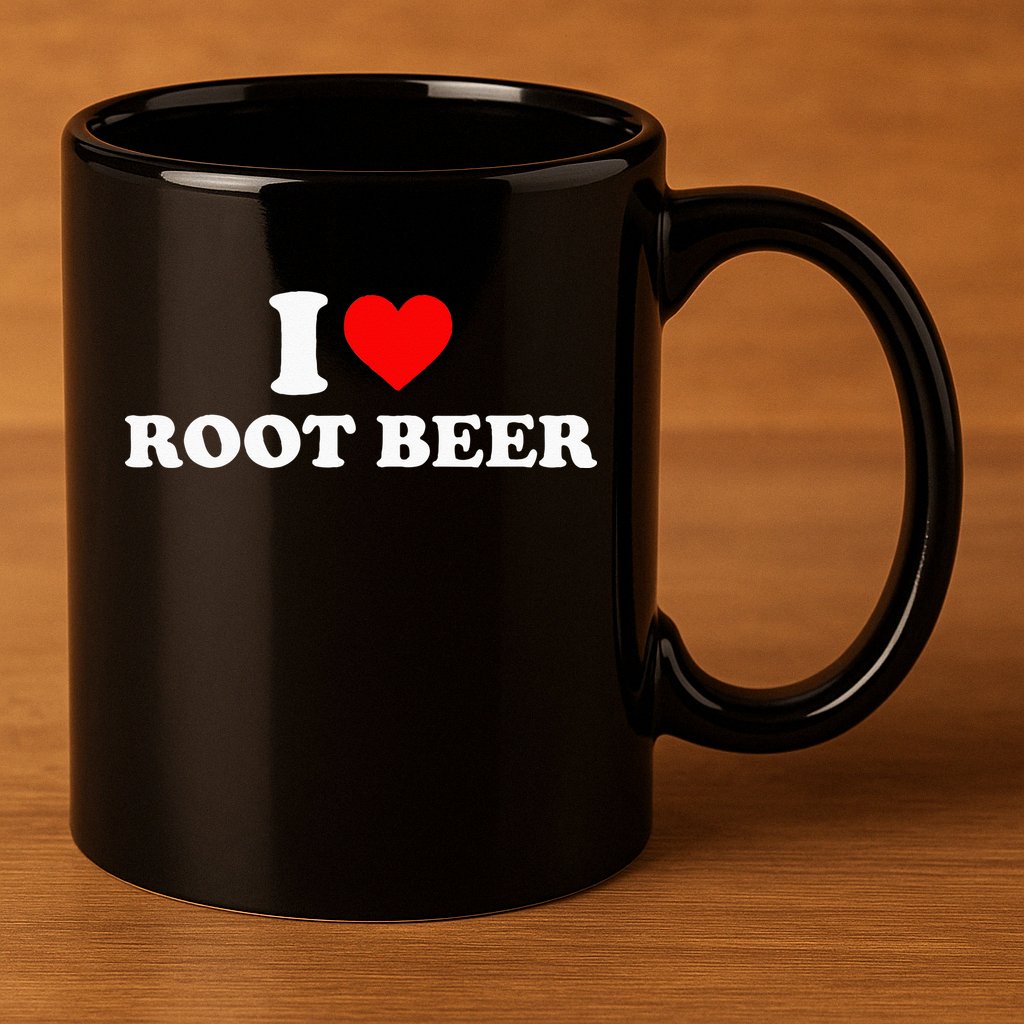 i love root beer root beer 11oz C Handle Ceramic Mug
