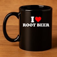 i love root beer root beer 11oz C Handle Ceramic Mug