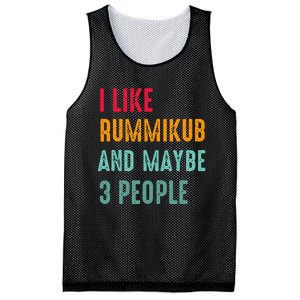 I Like Rummikub And Maybe 3 People Mesh Reversible Basketball Jersey Tank