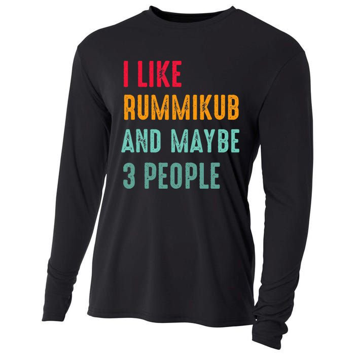 I Like Rummikub And Maybe 3 People Cooling Performance Long Sleeve Crew