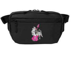 I Love Rock And Roll Guitar Angel Wings Crossbody Pack