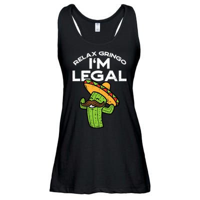 Im Legal Relax Gringo Mexican Funny Ladies Essential Flowy Tank