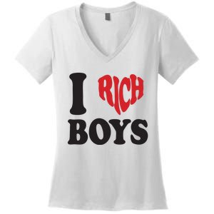 I Love Rich B.O.Y.S. Women's V-Neck T-Shirt